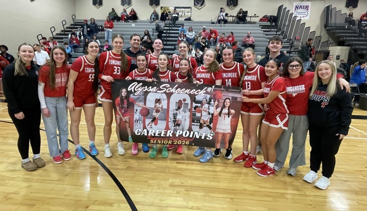 Schoeneck nets 1,000 points in prep career for Tonganoxie girls basketball